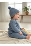 Baby Boy Knitwear Selani̇k Knitted Hat Winter 3-Piece Set - 4