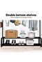 Simple Single Pole Drying Rack, Bottom Shelf, With Hooks On The Sides, Can Hang Clothes And Bags, Si - 2