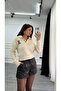 Beige Teddy Bear Embroidered Patterned Knit Sweater Beige - 5