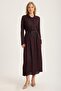 Python Patterned Shirt Collar Dress