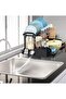 Dish Drying Rack 2-Tier Dish Drainers Strainer with Drainboard Utensil Holder Space Saving Rustproof - 8