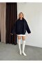 Buttoned Cashmere Jacket with Scarf - 3