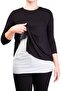 Double Layer Maternity Top, Medium, Black Grey, Piece Of 1 - 5