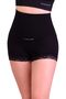 Patent Aloe Vera High Waist Shapewear Brief for Women - Dark Black