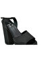 Platform High Heel Black Satin Women's Shoes - Plt8457 - 2