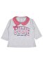 Collared Cutie Printed 6-18 Months Sweatshirt - Gray