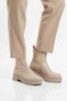 Beige Skin Easy-To-Wear Fleece-Lined Non-Slip Women's Chelsea Boots 209134 Z