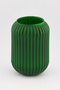 Decorative Line Glass Vase Green 20 cm •• Home Decoration Trend Vase Luxury Living Room Vase Console Desktop | |   Modern Vase Models Flower Vase Tabletop Vase Live Flower & Artificial Flower Vase Mirror Front Decor - 7