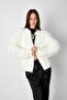 Ecru Tasseled Knitwear Cardigan