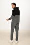 Men's Cotton Full Zip Hooded Tracksuit Set Anthracite M. 5287-A - 8