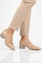Beige Wrinkled Stone Embroidered Women's Evening Dress Shoes 357180 Z