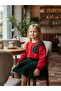 Girl's Big Bow Detailed Glitter Skirt Set - 4