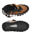 Tan Gray Velcro Non-Slip Unisex Velcro Children's Boots Doruk P - 5