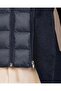 Italian Style S Slim Fit Quilted Turn-Down Collar Bag Pocket Jacket Navy Blue T15121 - 4