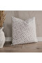 '' Pera'' Modern Patterned Chenille Woven Throw Pillow Cover - 3