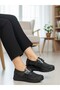 Women's Genuine Leather Full Orthopedic Laser Pattern Embroidered Bone Protruding Comfortable Mother Shoes