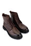 Men's Genuine Leather Brown Postal Boots - 2