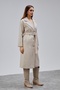 Beige Premium Oversized Belted Cashmere Coat - 8