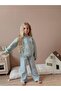 Girls' Floral Embroidered Sweater and Jean Set - 3