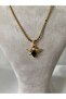Steel Necklace with Bee Figure and Crushed Chain - 3