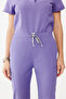 Cosmos Magenta Judge Collar Stretch Fabric Nurse and Doctor Uniform Set Scrubs Hospital Uniform - 7