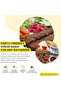 Ultimate Kebab Maker – Heavy-Duty Aluminum Skewer Machine with Food-Grade Teflon (Yellow Speckles) - 2