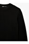 Long Sleeve Regular Fit Textured Crew Neck Sweatshirt - 5