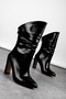Maty Women's Pointed Toe Zippered Heeled Boots 4301 - 2