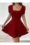 Women's Trend Dress with U-Neck and Shorts