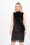 Women's Winter Black Dress Velvet Lace Elegance Premium Velvet Guipure Stone Dress Stylish Daily Comfortable 50344 - 2