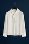 Women's Shirt with Tie Detail and Shirt Collar
