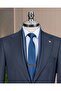 Italian Style S Slim Fit Peaked Lapel Jacket Pants Suit Navy Blue T14909 - 2