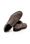 Gray Color Lace-Up Genuine Leather Suede Men's Shoes - 2