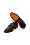 Brown Laceless Genuine Leather Men's Shoes - 3
