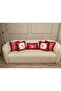 Premium |   Love Birds Pink Series Tasseled 5-Piece Throw Pillow Cover Set - 3