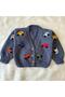 Hand Knitted Baby/Child Cardigan with Car Motif