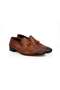 Tan Color Laceless Genuine Leather Men's Shoes