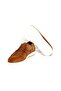 Tan Color Lace-Up Genuine Leather Men's Shoes - 3