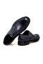 Dark Blue Color Lace-Up Genuine Leather Men's Shoes - 2