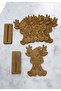 5 Pieces of Christmas Ornaments, Deer Themed, Wood Painting, Activity School Course Activity Set - 4