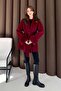 Fur Coat Burgundy 2505 - 4