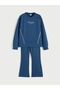 Crew Neck Girl's Sweatshirt and Sweatpants - 2