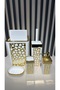 5 Piece Acrylic Gold Bathroom Set - 3