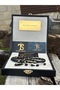 Golden Rosary - with Gold Particles - Golden Rosary - Name Can Be Engraved on the Outside, with a Square Box - 6