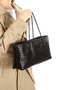 Women's Braided Tote Hand and Shoulder Bag - 3