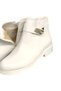Daily Women's Leather Boots with Zipper and Buckle, Semi-Slippery Sole - 4