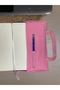 17X24 cm Book Bag |   Water Repellent Fabric |   Pastel Book and Floral Patterned |   Protective Book Cover - 4