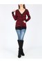 Cardigan, Red/Black