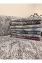 Sofa Cover Luxury Cotton Marble Pattern Non-Slip Reversible Fringed Decorative for Daily Use - 3