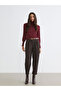 Esvab • Modern & Distinctive Belted Carrot Fit Women's Pleated Trousers